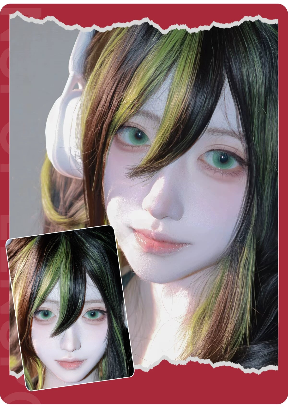 LENSPOP Flower Jade Pearl 6-Month Cosplay Contact Lenses – Sandwich Process Series