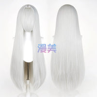 Manmei 100cm Middle Part Long Straight Universal Cosplay Wig with Large Scalp Top