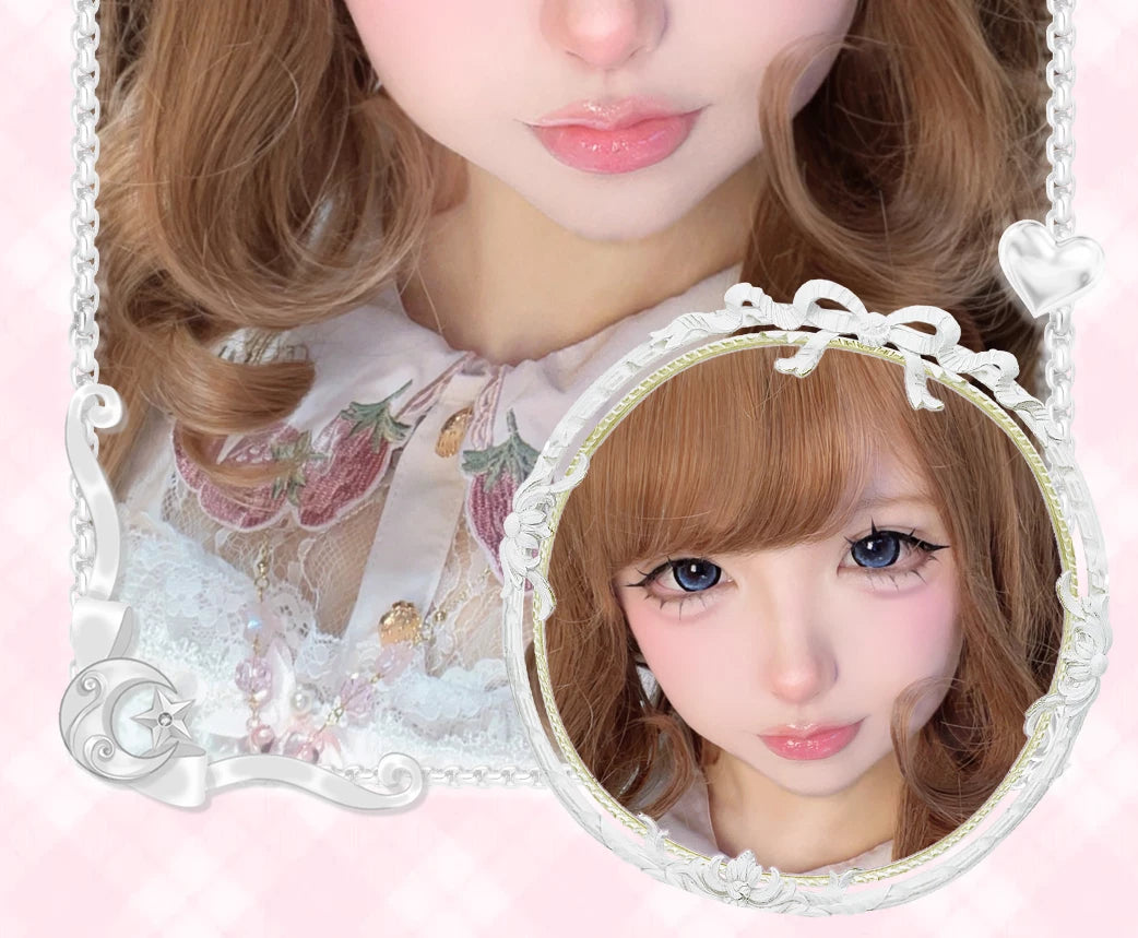 LENSPOP × Liya Moonlight Tea Cup 1-Day 14.5mm Cosplay Contact Lenses – Brown & Pink
