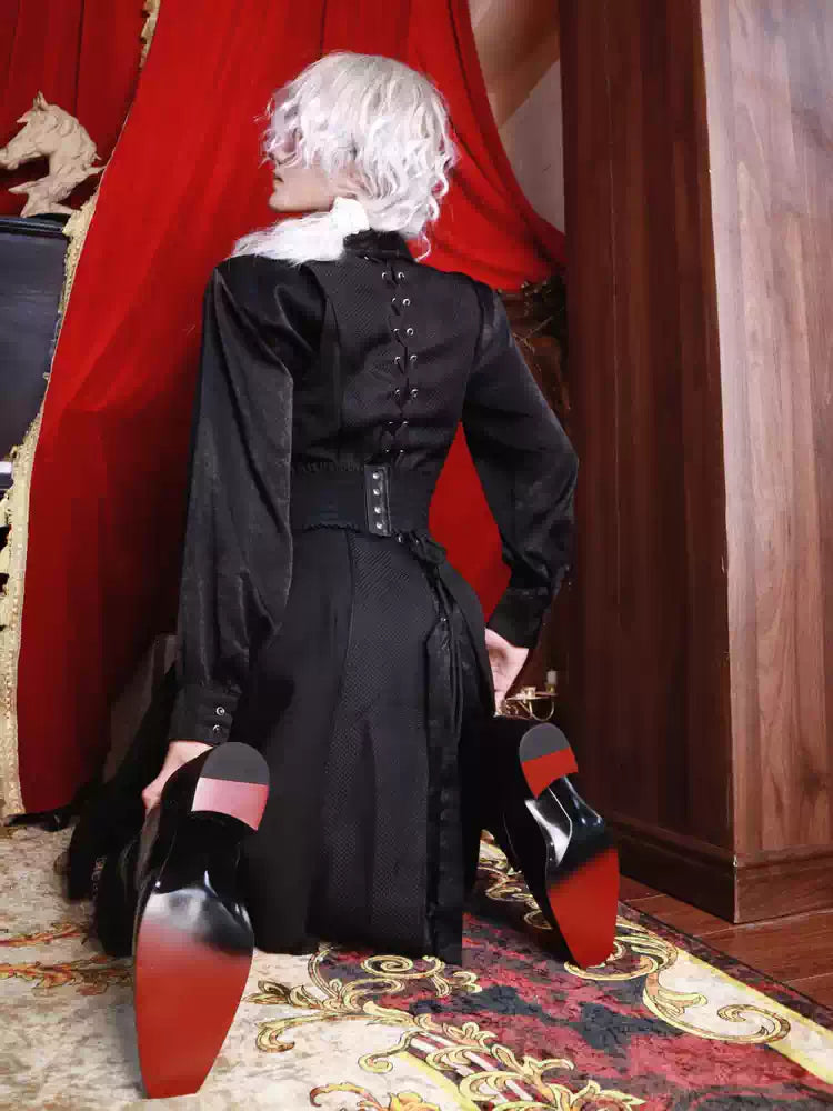 XIAODOUZI 15cm Red Sole Platform Cosplay Shoes 2.0 | Height-Increasing Costume Boots