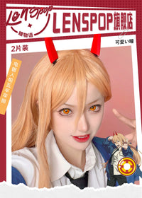 LENSPOP Power 6-Month Golden Ring Chainsaw Man Cosplay Contact Lenses