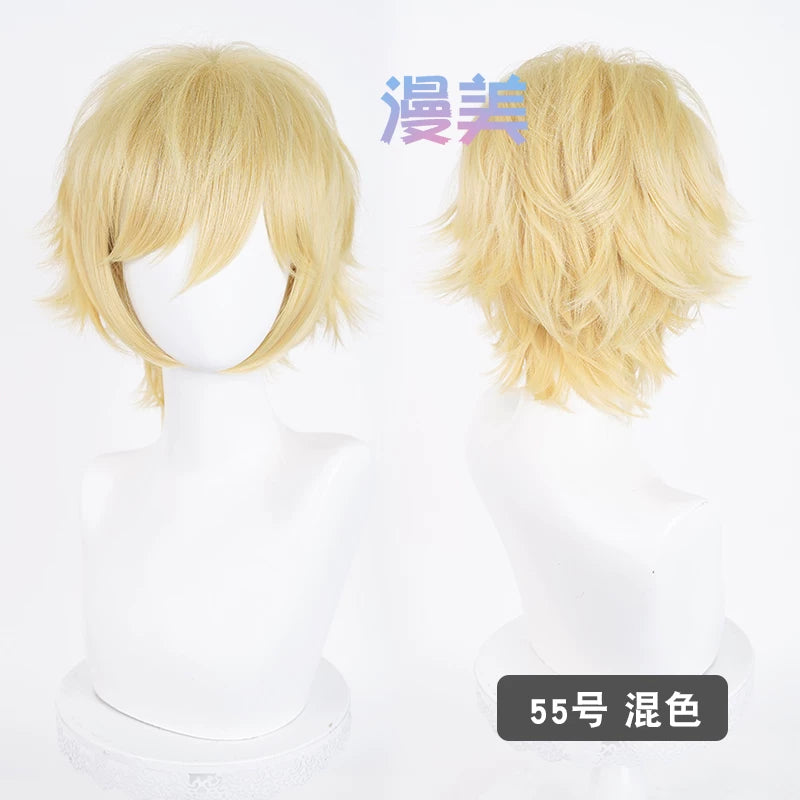 Manmei Upgraded 32cm Outward Flipped Universal Cosplay Wig Colors 1 – 72