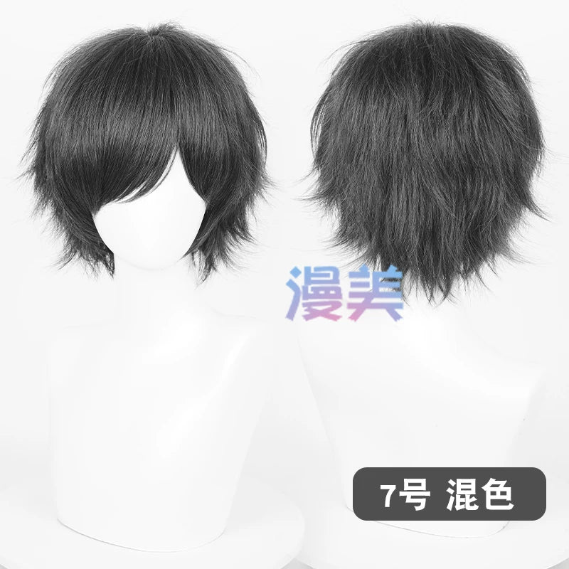 Manmei 30cm Teased Outward Flipped Short Universal Cosplay Wig