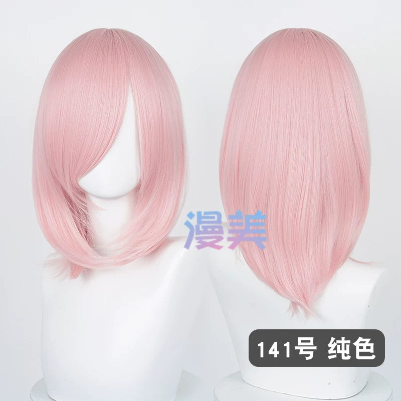Manmei 40cm Medium Length Universal Cosplay Wig with Inward Curved Ends