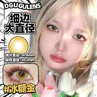DGUGULENS Ice Sugar Gold 6-Month Cosplay Contact Lenses