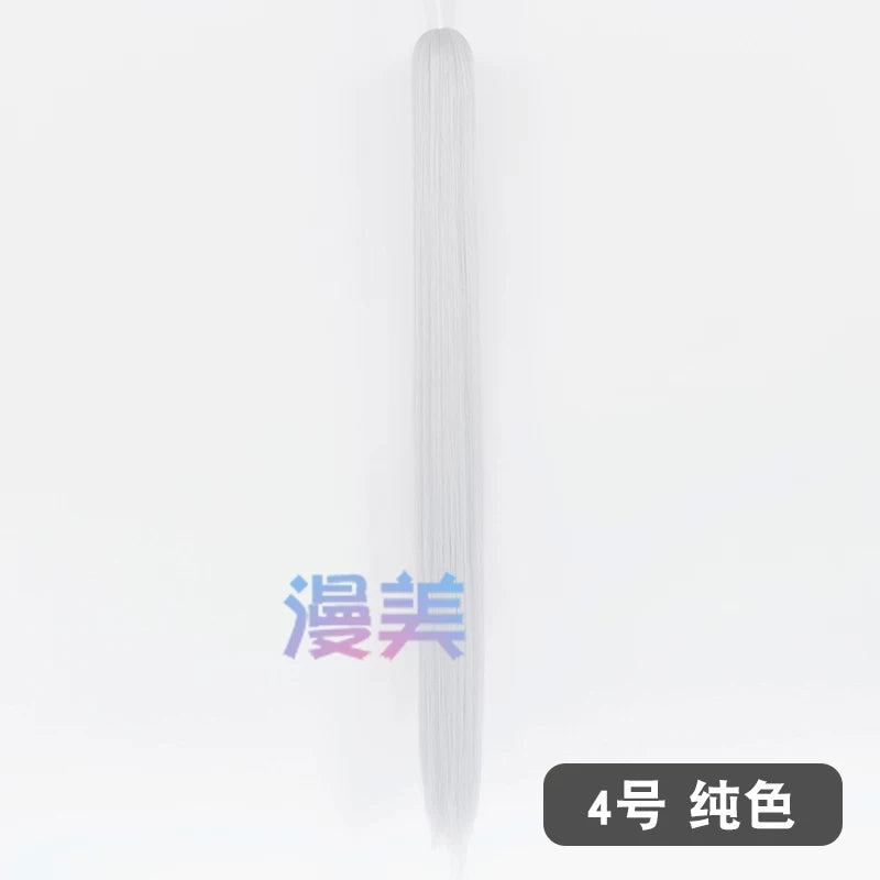 Manmei 90cm Universal Claw Clip Ponytail Cosplay Wig Extension 30+ Colors