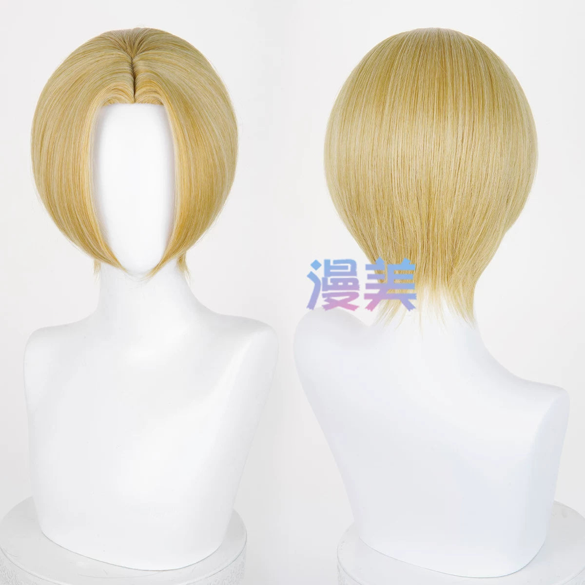 Manmei 30cm Thickened Middle Part Short Cosplay Wig with Scalp Top
