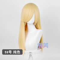 Manmei 60cm Long Straight Universal Cosplay Wig with Long Bangs