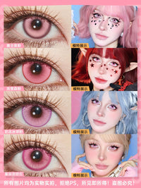 LENSPOP Pink Collection 1-Day Anime Cosplay Contact Lenses