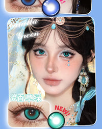 DGUGULENS Sweet Talk Large Diameter 1-Day Cosplay Contact Lenses – Blue, Pink, Green, Purple & Orange