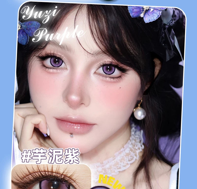 DGUGULENS Sweet Talk Large Diameter 1-Day Cosplay Contact Lenses – Blue, Pink, Green, Purple & Orange