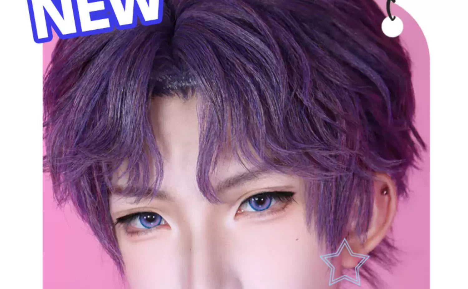 DGUGULENS Debut Day 1-Day Purple Pink Cosplay Contact Lenses