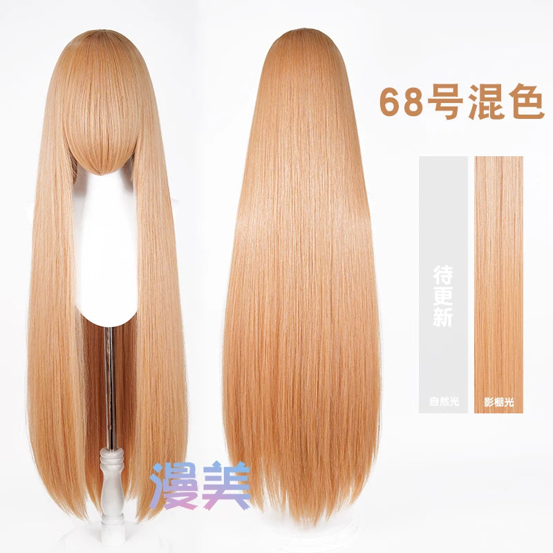 Manmei 600g Upgraded Thickened 100cm Long Straight Universal Cosplay Wig – 168 Colors