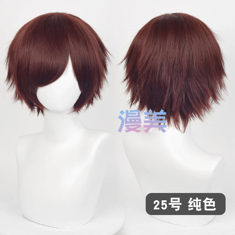 Manmei 30cm Teased Outward Flipped Short Universal Cosplay Wig