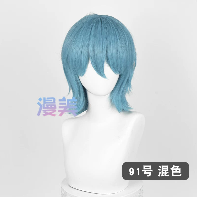 Manmei 37cm Outward Flipped Wolf Cut Universal Cosplay Wig