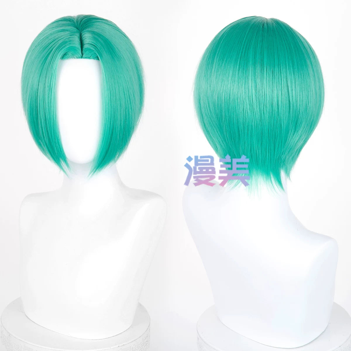 Manmei 30cm Thickened Middle Part Short Cosplay Wig with Scalp Top