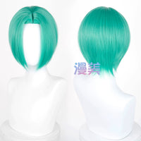 Manmei 30cm Thickened Middle Part Short Cosplay Wig with Scalp Top