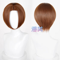 Manmei 30cm Thickened Middle Part Short Cosplay Wig with Scalp Top