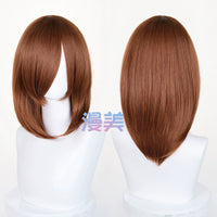 Manmei 40cm Medium Length Universal Cosplay Wig with Inward Curved Ends