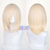 Manmei 40cm Medium Length Universal Cosplay Wig with Inward Curved Ends