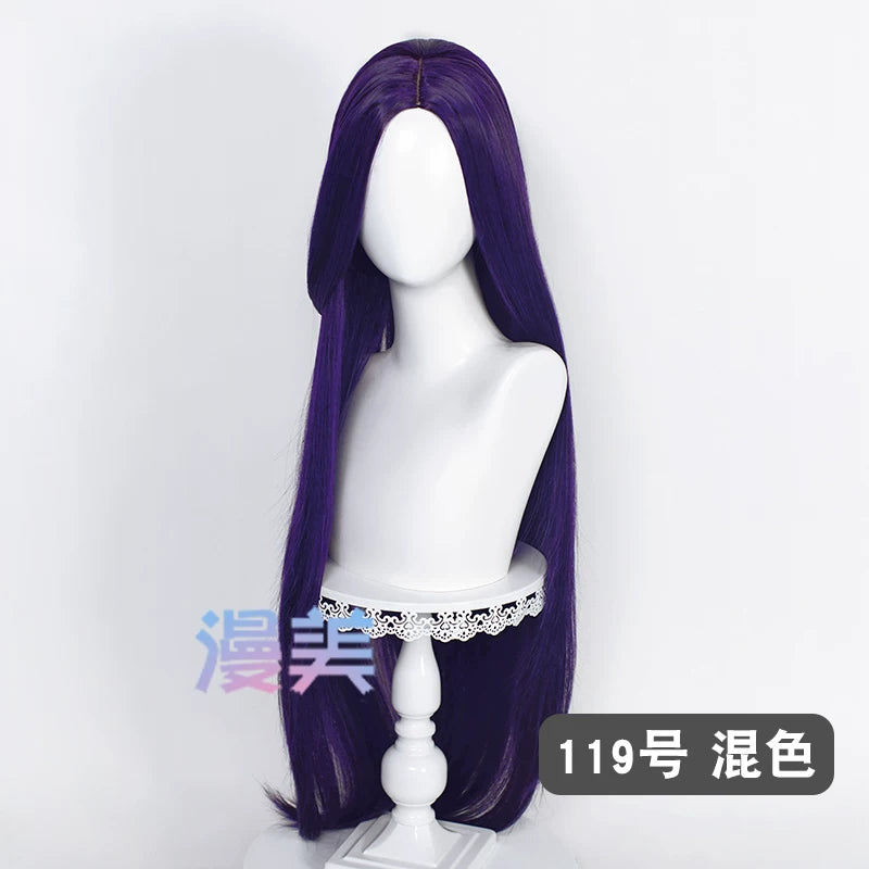 Manmei 100cm Middle Part Long Straight Universal Cosplay Wig with Silicone Scalp Top