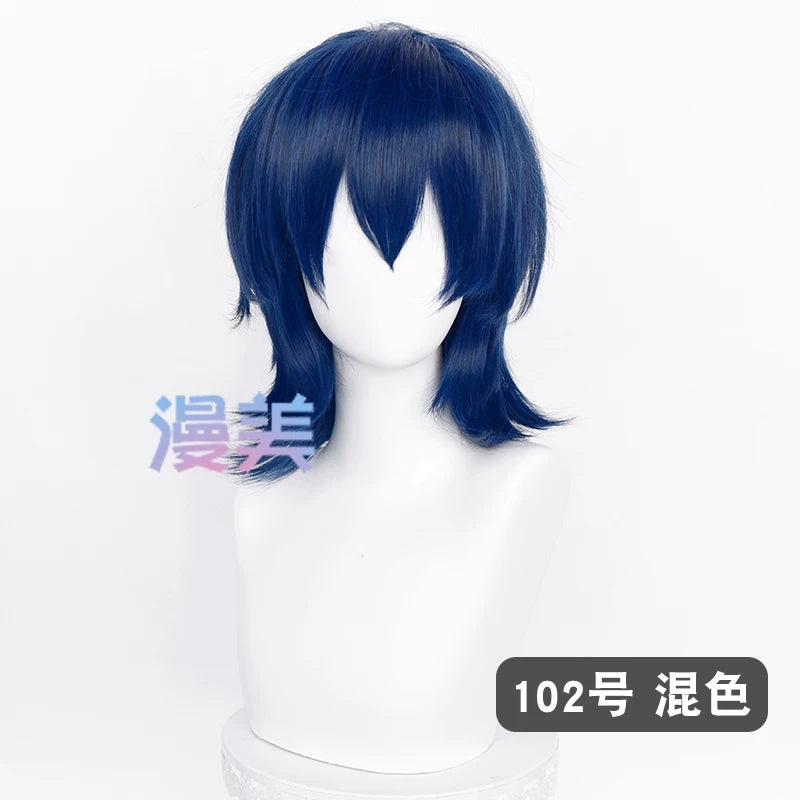 Manmei 37cm Outward Flipped Wolf Cut Universal Cosplay Wig