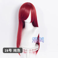 Manmei 60cm Long Straight Universal Cosplay Wig with Long Bangs