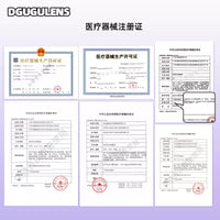 DGUGULENS Purple 1-Day Anime Cosplay Contact Lenses