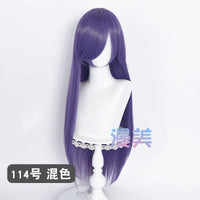 Manmei 80cm Long Straight Universal Cosplay Wig with Long Bangs