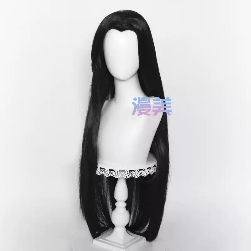 Manmei Unisex Traditional Style Middle Part Cosplay Wig with Widow's Peak – Multiple Colors