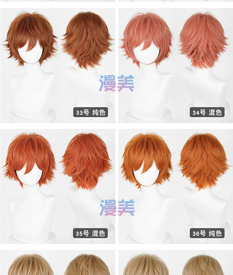 Manmei Upgraded 32cm Outward Flipped Universal Cosplay Wig Colors 1 – 72