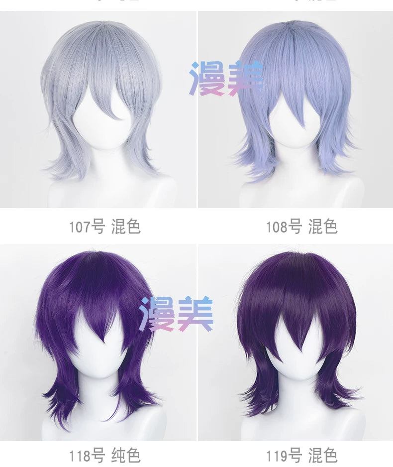 Manmei 37cm Outward Flipped Wolf Cut Universal Cosplay Wig