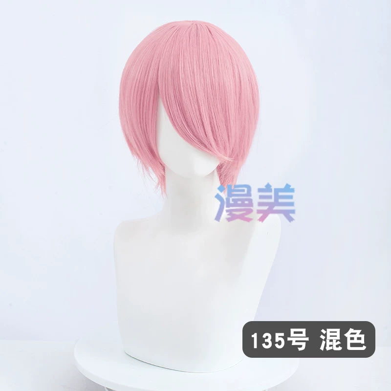 Manmei 30cm Face Framing Short Universal Cosplay Wig with Scalp Top