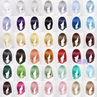Manmei 40cm Medium Length Universal Cosplay Wig with Inward Curved Ends