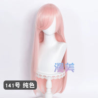 Manmei 80cm Long Straight Universal Cosplay Wig with Long Bangs