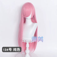Manmei 80cm Long Straight Universal Cosplay Wig with Long Bangs