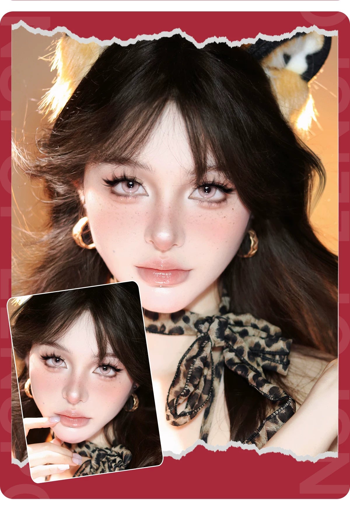 LENSPOP Yuan Ji 6-Month Cosplay Contact Lenses – Heart-Core Pearl Sandwich Series