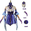 Genshin Impact Cosplay Anime Costume Set Keqing Driving Thunder Uniform Halloween Party