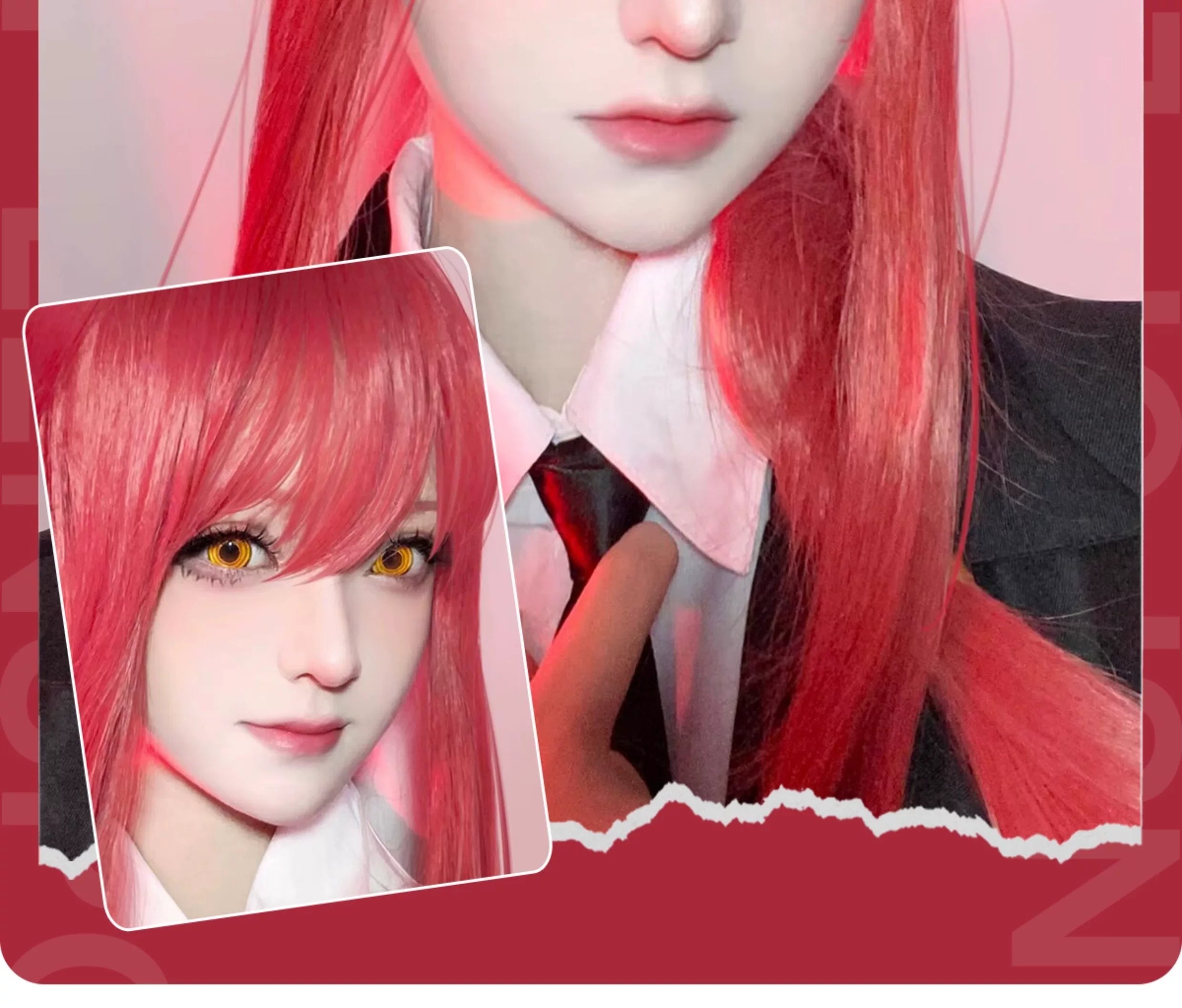 LENSPOP Power 6-Month Golden Ring Chainsaw Man Cosplay Contact Lenses