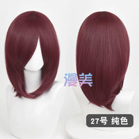 Manmei 40cm Medium Length Universal Cosplay Wig with Inward Curved Ends