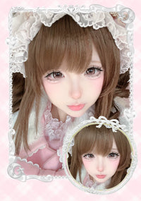 LENSPOP × Liya Moonlight Tea Cup 14.5mm 6-Month Classic Pink Cosplay Contact Lenses
