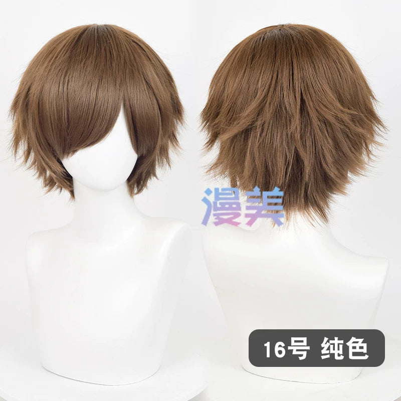 Manmei 30cm Teased Outward Flipped Short Universal Cosplay Wig