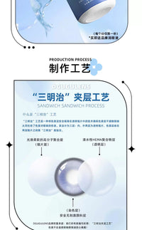 DGUGULENS Sea Island Bubble Blue 1-Day Honor of Kings Sun Quan Cosplay Contact Lenses