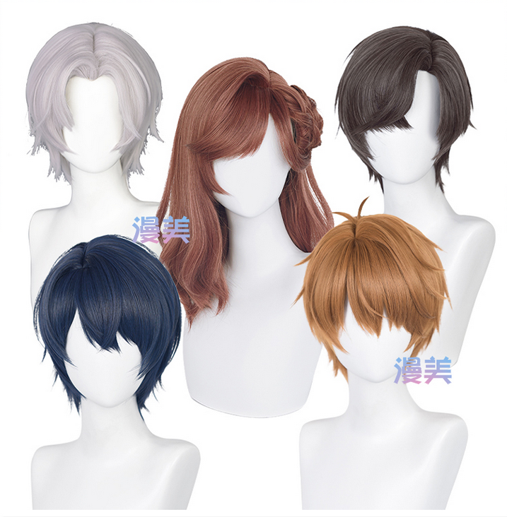 Manmei Wigs: Tears of Themis: Luke Artem Vyn Marius Cosplay Wigs Authentic Manmei Brand Anime Game