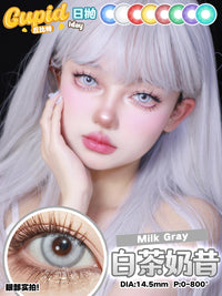 CUPID x RISAKO Gray Daily Disposable Cosplay Contact Lenses