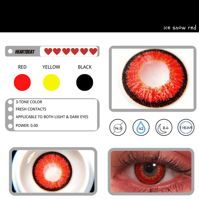 Ovolook Ice Vision 1-Year Anime Doll Eye Cosplay Contact Lenses – Vibrant Series