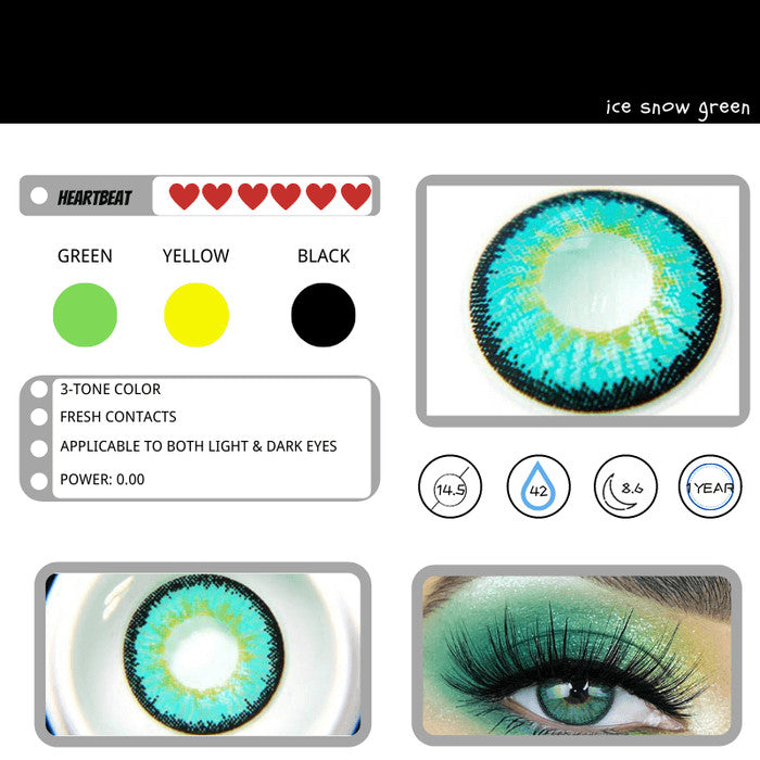 Ovolook Ice Vision 1-Year Anime Doll Eye Cosplay Contact Lenses – Vibrant Series