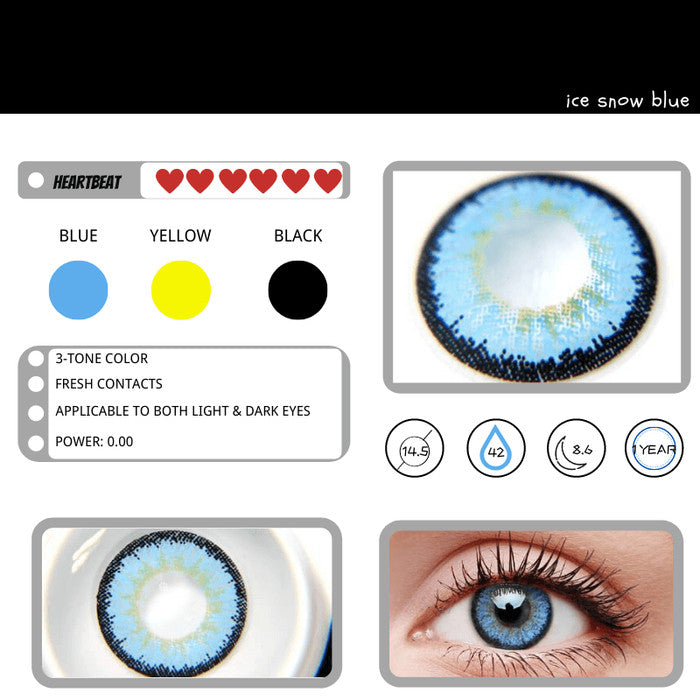 Ovolook Ice Vision 1-Year Anime Doll Eye Cosplay Contact Lenses – Vibrant Series