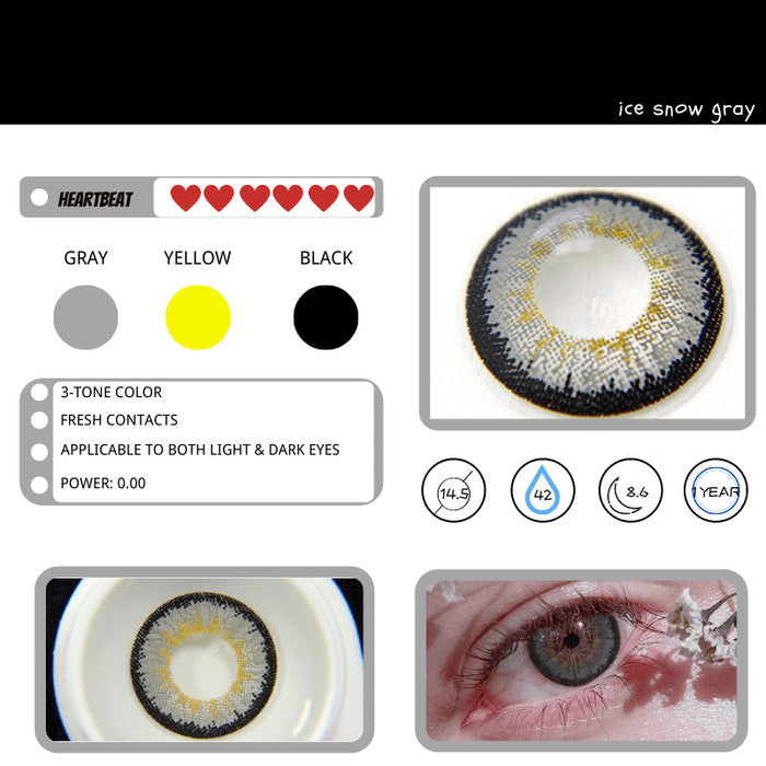Ovolook Ice Vision 1-Year Anime Doll Eye Cosplay Contact Lenses – Vibrant Series