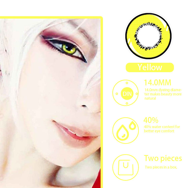 CosCon Element Harajuku 1-Year Graded Anime Doll Eye Cosplay Contact Lenses – Super Vibrant